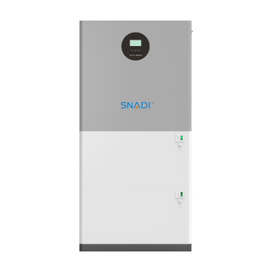 Sistema de almacenamiento de energía solar apilado serie SNADI HDB, batería de litio modular ESS con inversor híbrido integrado, diseño vertical que ahorra espacio