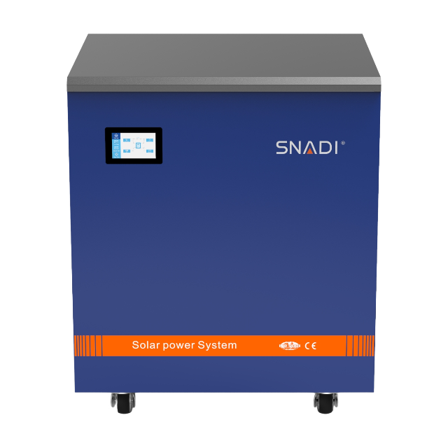 Industrial SNADI NKD series low frequency solar inverter with integrated IGBT technology and heavy-duty ring transformer.