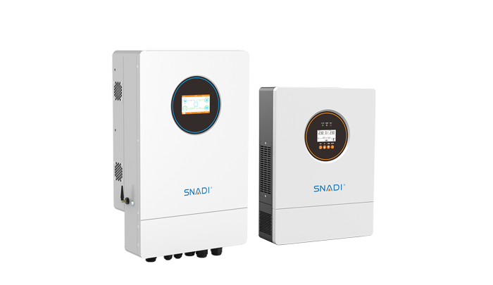 Inversores solares híbridos y aislados de pared SNADI con salida de onda sinusoidal pura e IP65.