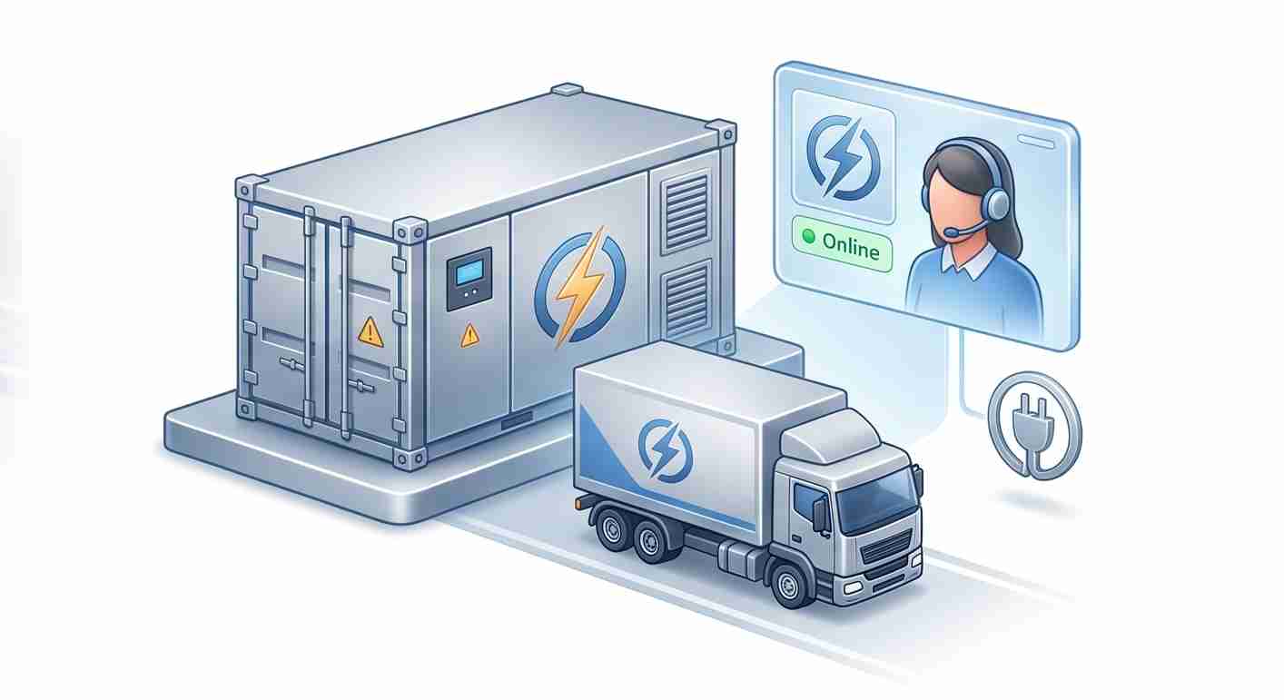 Entrega logística de contenedores de almacenamiento de energía y soporte técnico en línea 24 horas al día, 7 días a la semana para energía solar global.