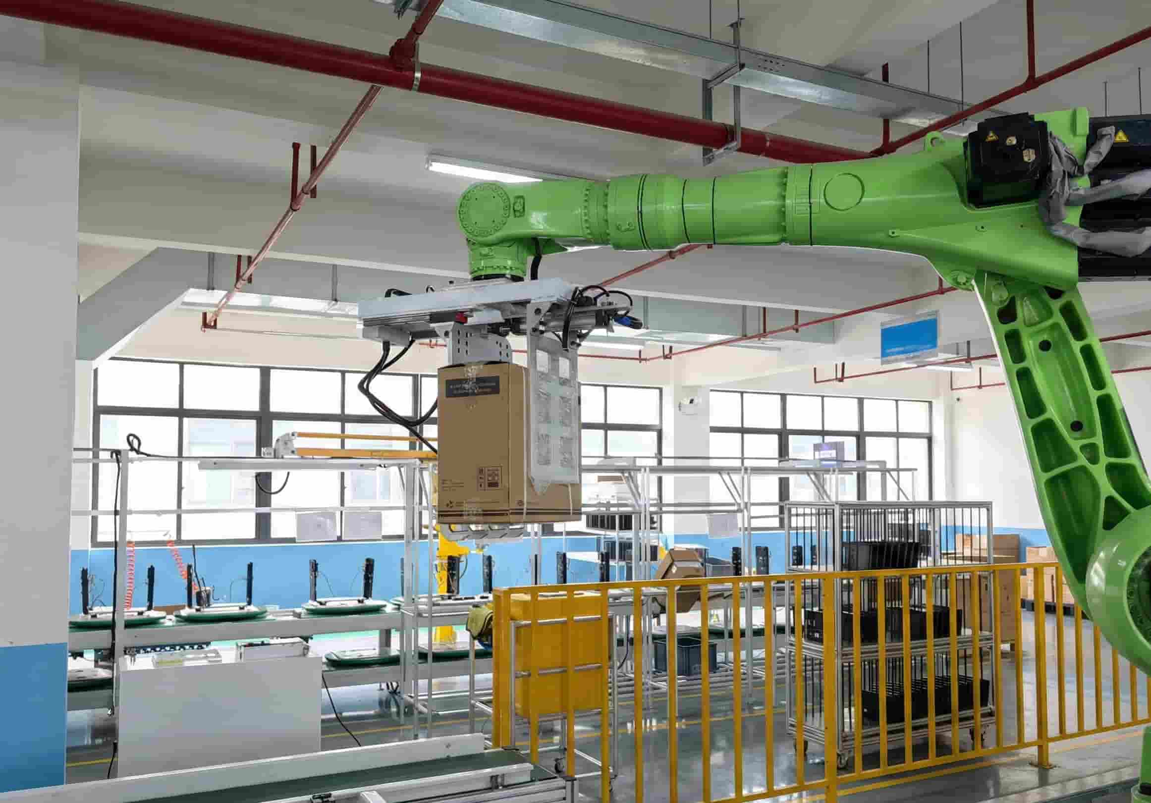 Automated Solar Inverter Manufacturing Line with Robotic Arm Technology - SNADI Factory