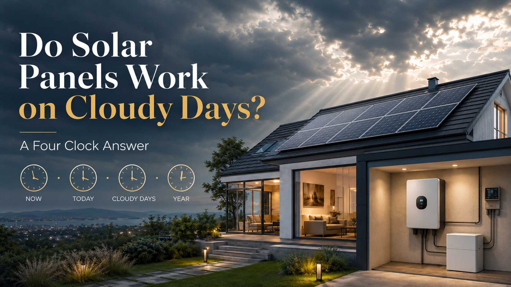 Do Solar Panels Work on Cloudy Days? A Four Clock Answer