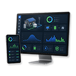 Desktop and mobile energy monitoring dashboard for an off-grid solar power system
