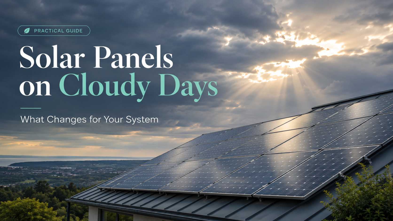 Solar Panels on Cloudy Days: What Changes for Your System