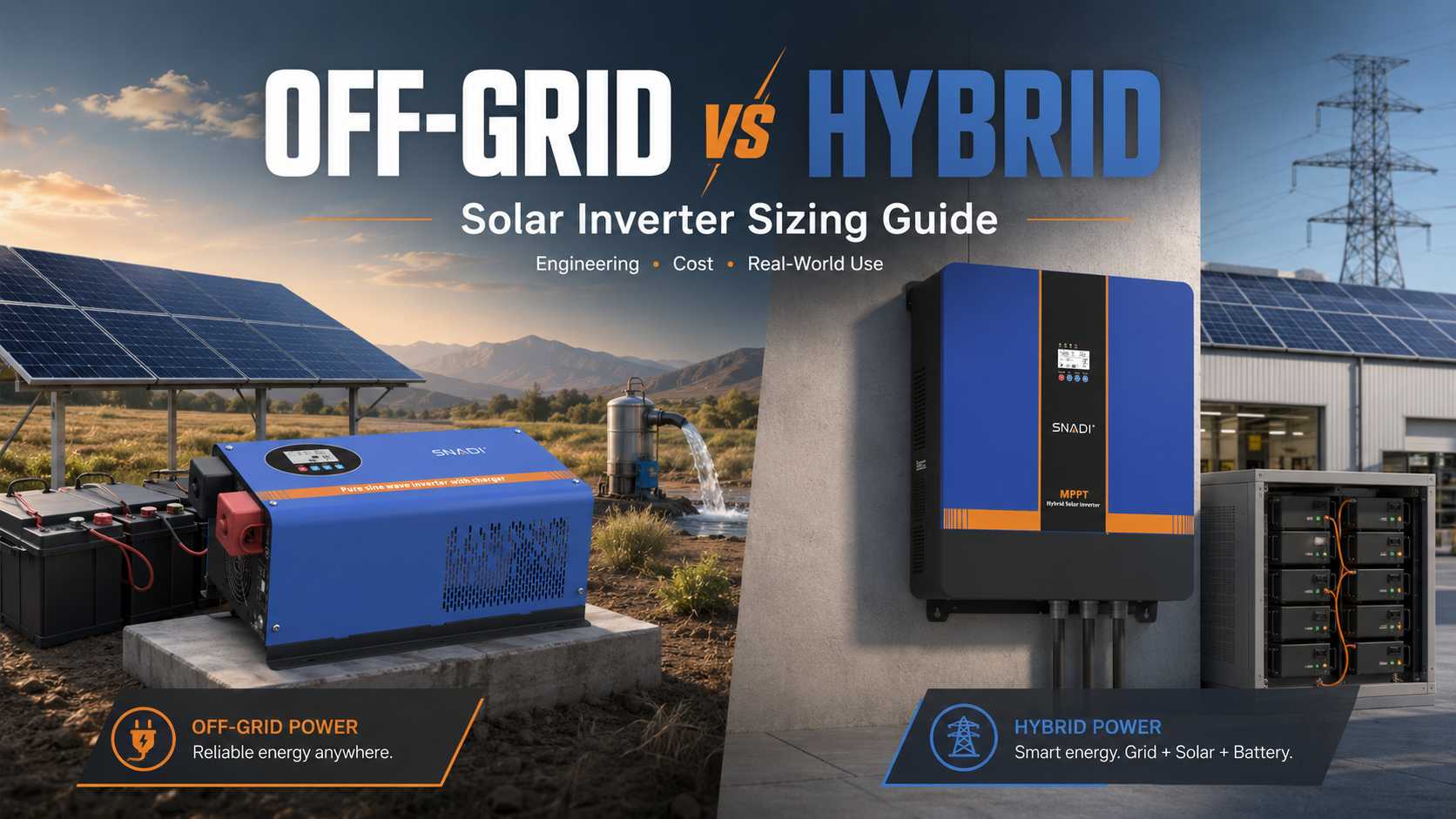 Should I Choose an Off-Grid or Hybrid Solar Inverter for My Project?