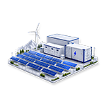 100kW plus off grid solar system for industrial and remote power projects with solar array and container energy storage